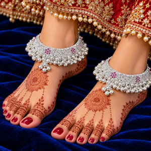 BRIDAL SLVER PAYAL